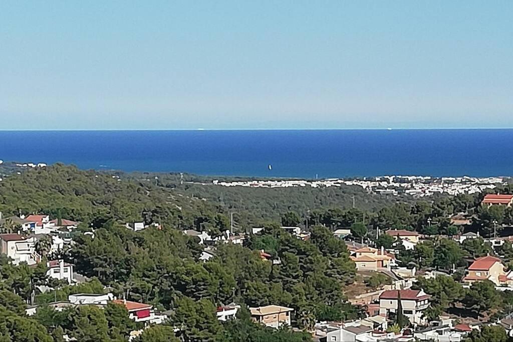 Mas Del Vent- Barbacoa, Jardin, Piscina Privada Y Vistas A Mar Villa Cunit Dış mekan fotoğraf